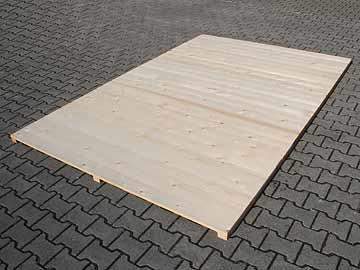 Holzboden für Hundezwinger, naturbelassen, Dickschichtlasur  2,0 x 3,0 m